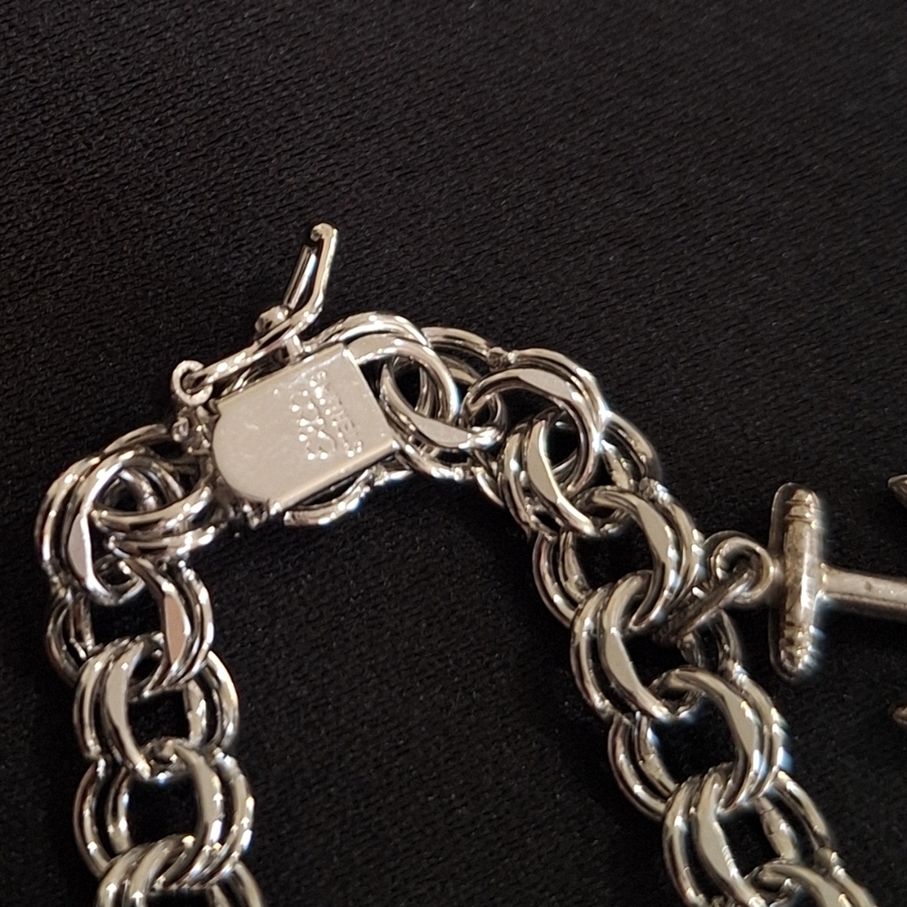 ELCO Nautical Sterling Silver Charm Bracelet 50s-60s - Picture 11 of 12